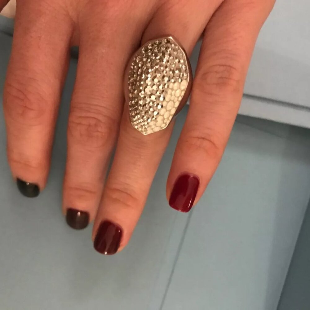 Authentic Swarovski Signed Opal Silver Nighttime … - image 7